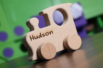 Wooden Toy Train - Personalized - Handmade Montessori Toy-Lucasgift