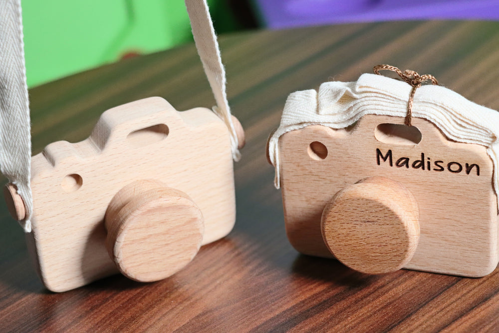 Wooden Toy Camera - Personalized - Handmade Montessori Toy-Lucasgift