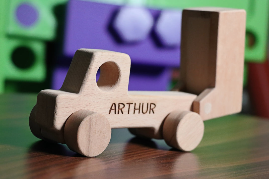 Wooden Toy Truck - Personalized - Handmade Montessori Toy-Lucasgift
