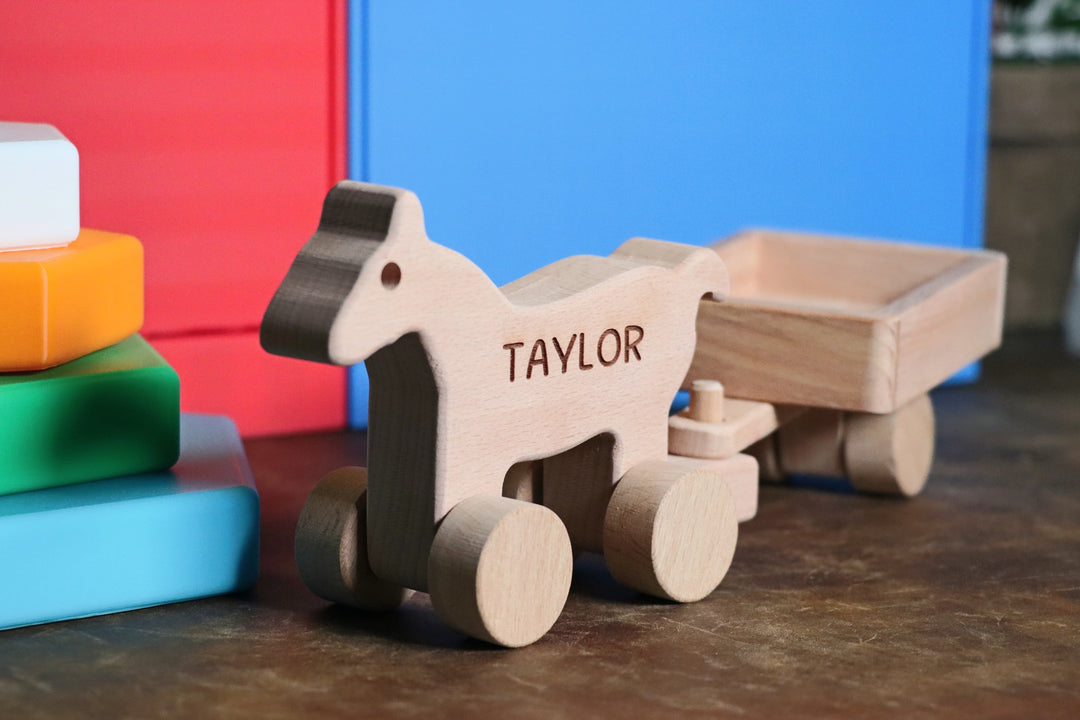 Wooden Horse Toy-Lucasgift