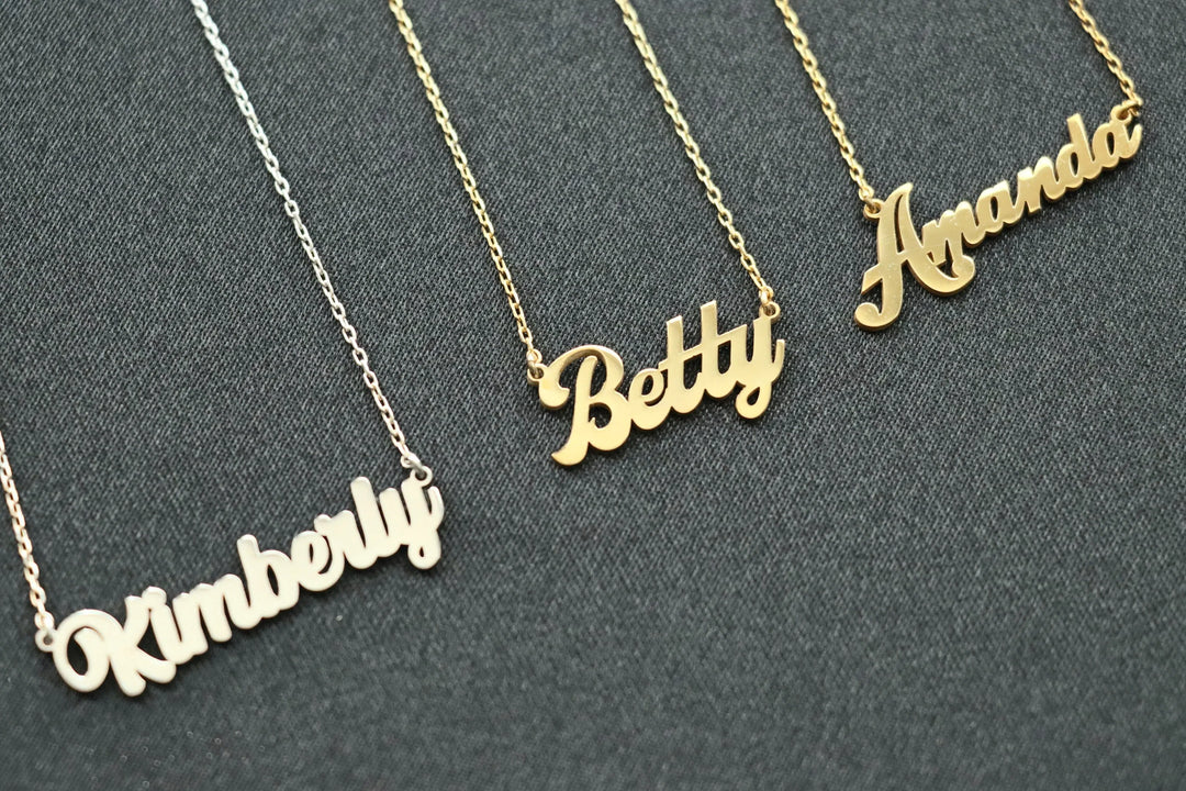 Carrie Name Necklace, Customized Carrie Font Nameplate, Personalized Carrie Style Name Pendant, Carrie Style Necklace Cable Box Or Figaro-Lucasgift