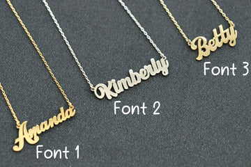Handcrafted Gold Name Necklace, Custom Elegant Gift, Personalized Necklace for Women, Elegant Gift for Mom, Mothers Day Gift-Lucasgift