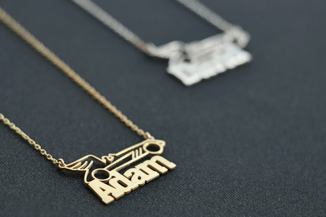 Race Car Necklace Personalized, Customized Gift For Car Lover, Car Guy Gift, Driver Gifts, Personalized Gifts For Him, Car Pendant Jewelry-Lucasgift