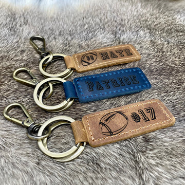 Personalized Football Keychains