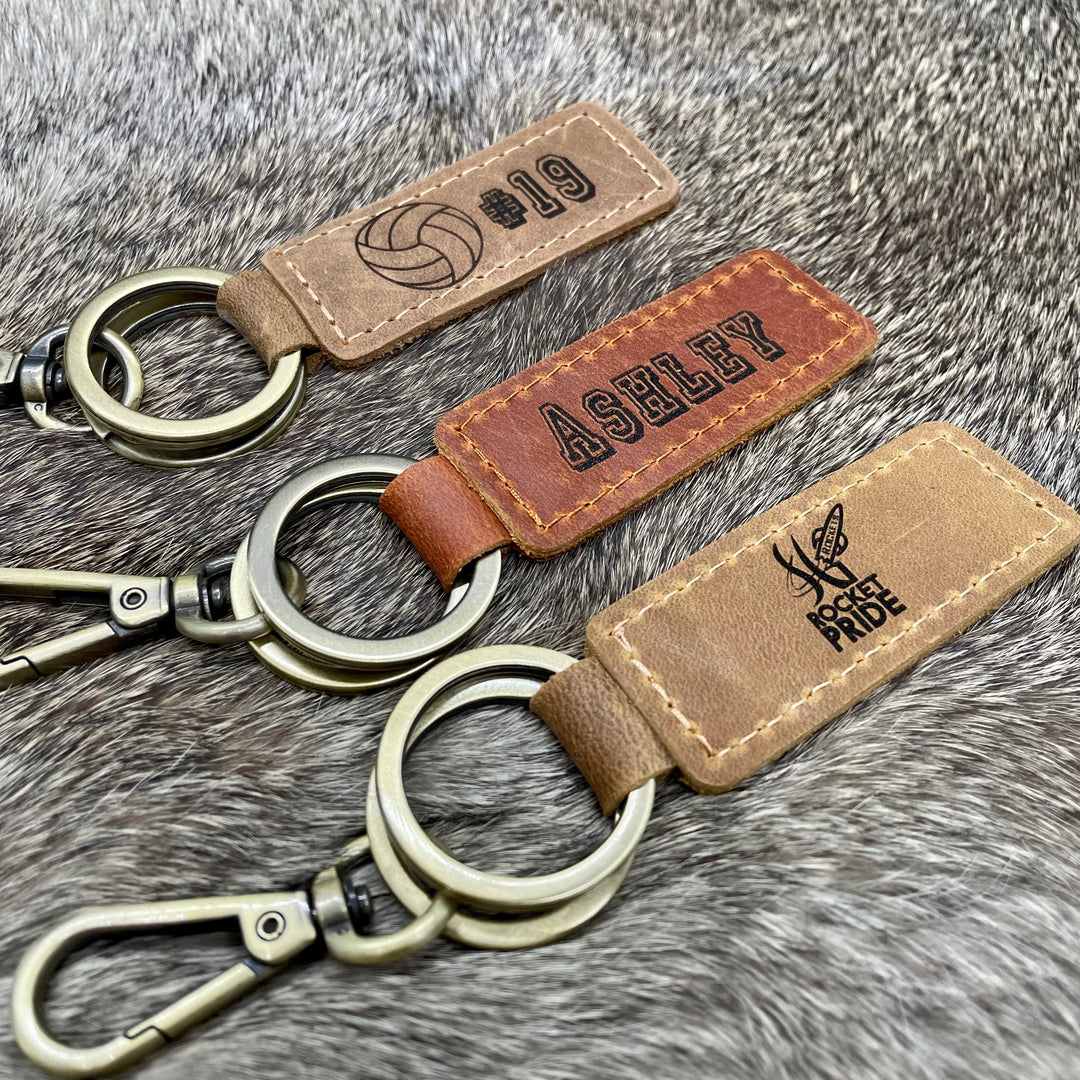 Personalized Volleyball Keychains