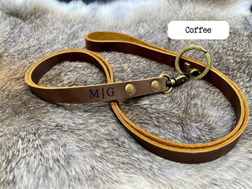 Personalized Leather Lanyard , Real Leather, Same Day Shipping, Free Shipping US-Lucasgift