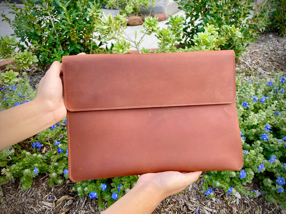 Customized Leather MacBook Case , Real Leather, Same Day Shipping, Free Shipping US-Lucasgift