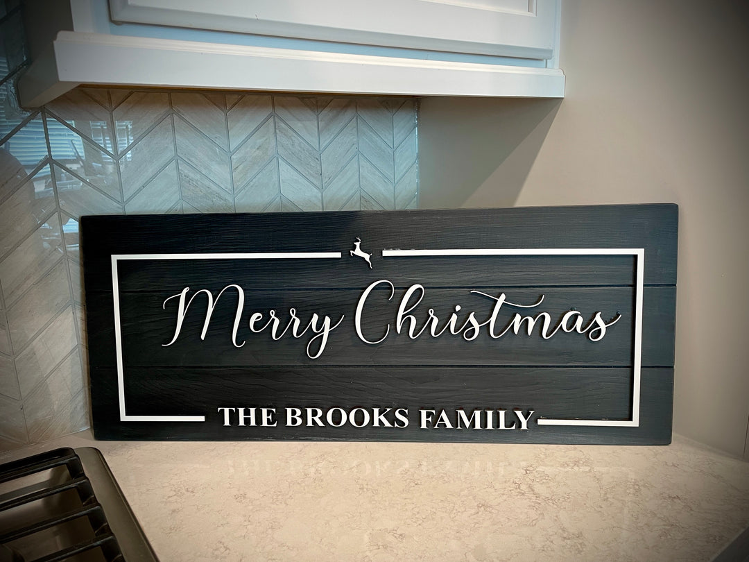 Personalized Christmas Wood Sign