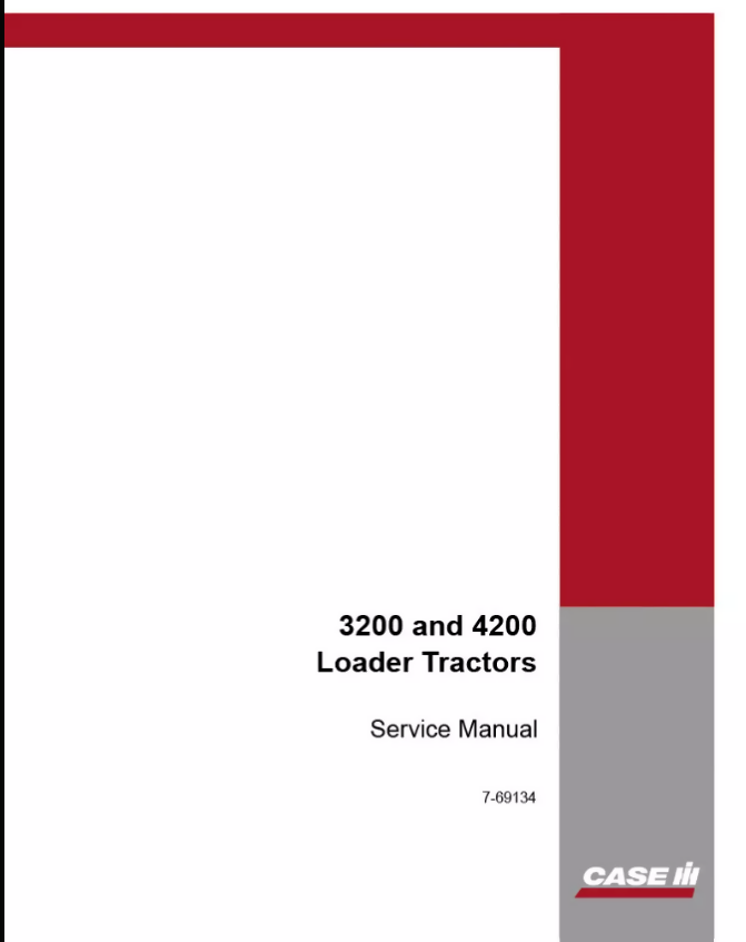 Case IH 3200,4200,3220,3230,4210,4220,4230,4240 Tractor Service Manual- on Lucasgift