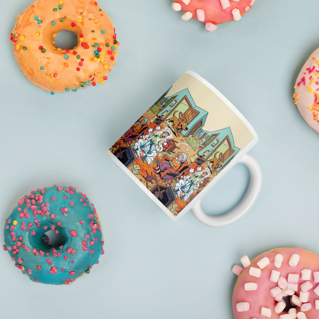 Grandma’s Calm in the Chaos – A Mug Full of Family Laughter