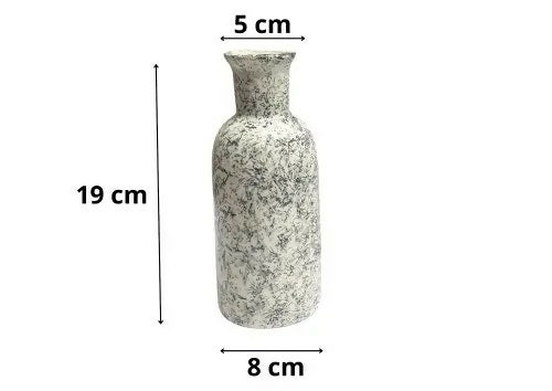 Marble Textured Cylindrical Flower Vase- on Lucasgift