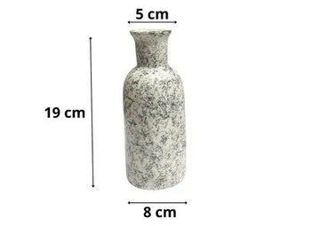 Marble Textured Cylindrical Flower Vase- on Lucasgift
