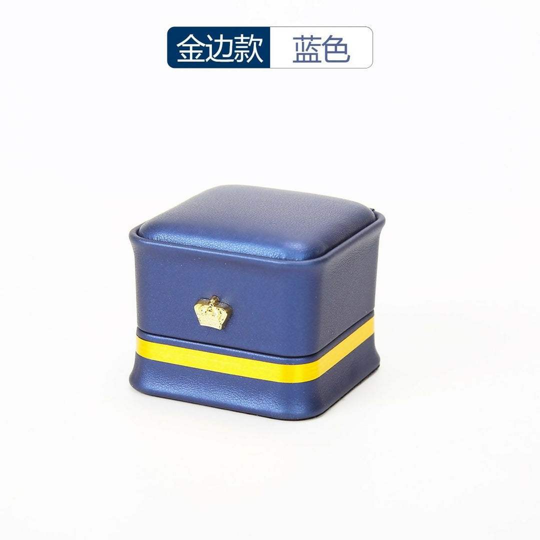 Personalized ring box, customized jewelry box, pendant box, necklace box-blue-A box of 15 units in quantity on Lucasgift