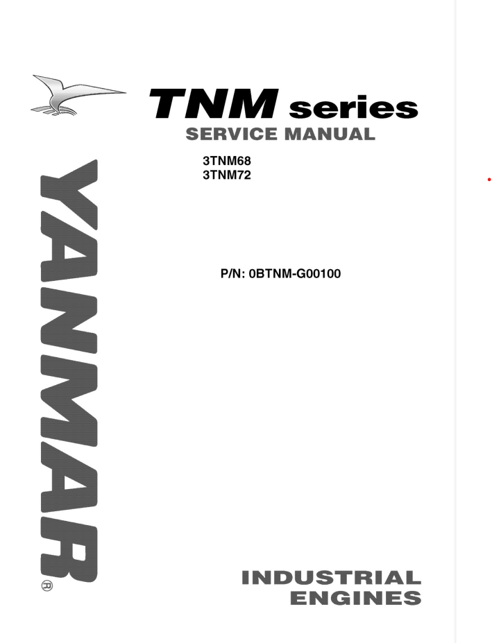 YANMAR TNM Series 3TNM68 3TNM72 ENGINES Service Repair Manual- on Lucasgift