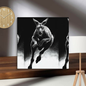 Midnight Guardian Kangaroo — A Wild Spirit of Strength and Mystery- on Lucasgift