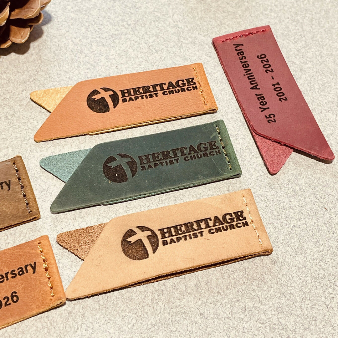 BULK 100 pcs LEATHER BOOKMARK, Engraved Bookmarks, Customized Book mark, Personalized Gifts