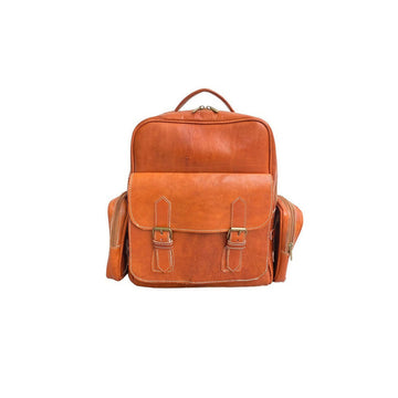Moroccan Handcrafted Leather Backpack - Ready for All Your Adventures- on Lucasgift