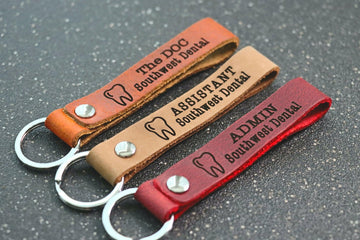 SLIM Dentist Owner Keychain, Personalized Dentist Keychain, Clinic Owner Gift, Dentist Christmas Gift- on Lucasgift