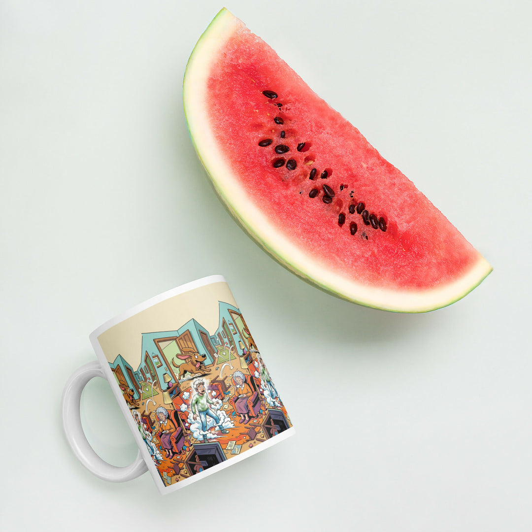 Grandma’s Calm in the Chaos – A Mug Full of Family Laughter