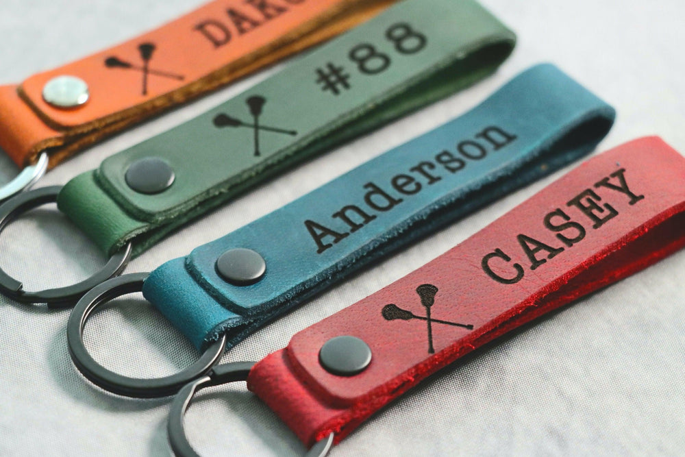 SLIM Lacrosse Keychain, Lacrosse Team Gifts, Lacrosse Senior Night Gifts, Personalized Lacrosse Gifts, End of Season, Lacrosse Banquet- on Lucasgift