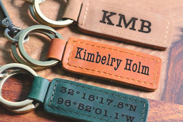 Personalized Leather Keychain. Custom Leather Keychain. Monogrammed Leather Key fob Leather Key Fob, Keychain, Monogrammed Keychain, Personalized Key Fob, Custom Key- on Lucasgift