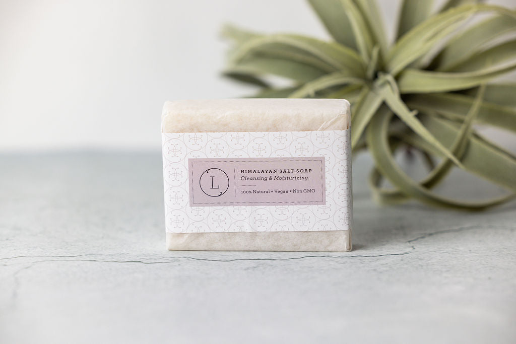 2x Himalayan Salt Soap Bar, Natural Unscented Soap, Vegan Handmade Soap- on Lucasgift