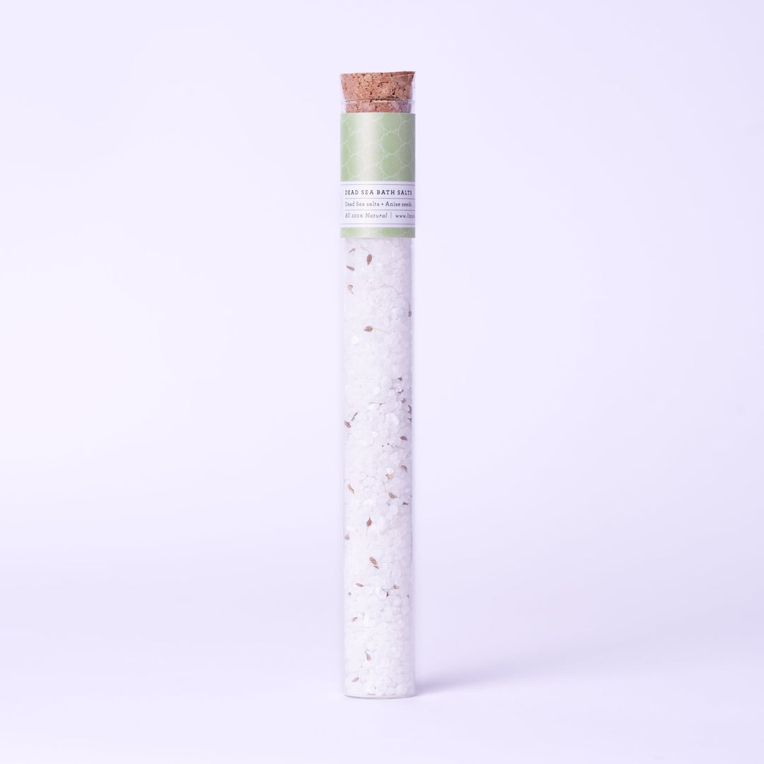 Natural Bath Salts Gift set in 8 Glass Tubes, Luxurious Bath Experience- on Lucasgift
