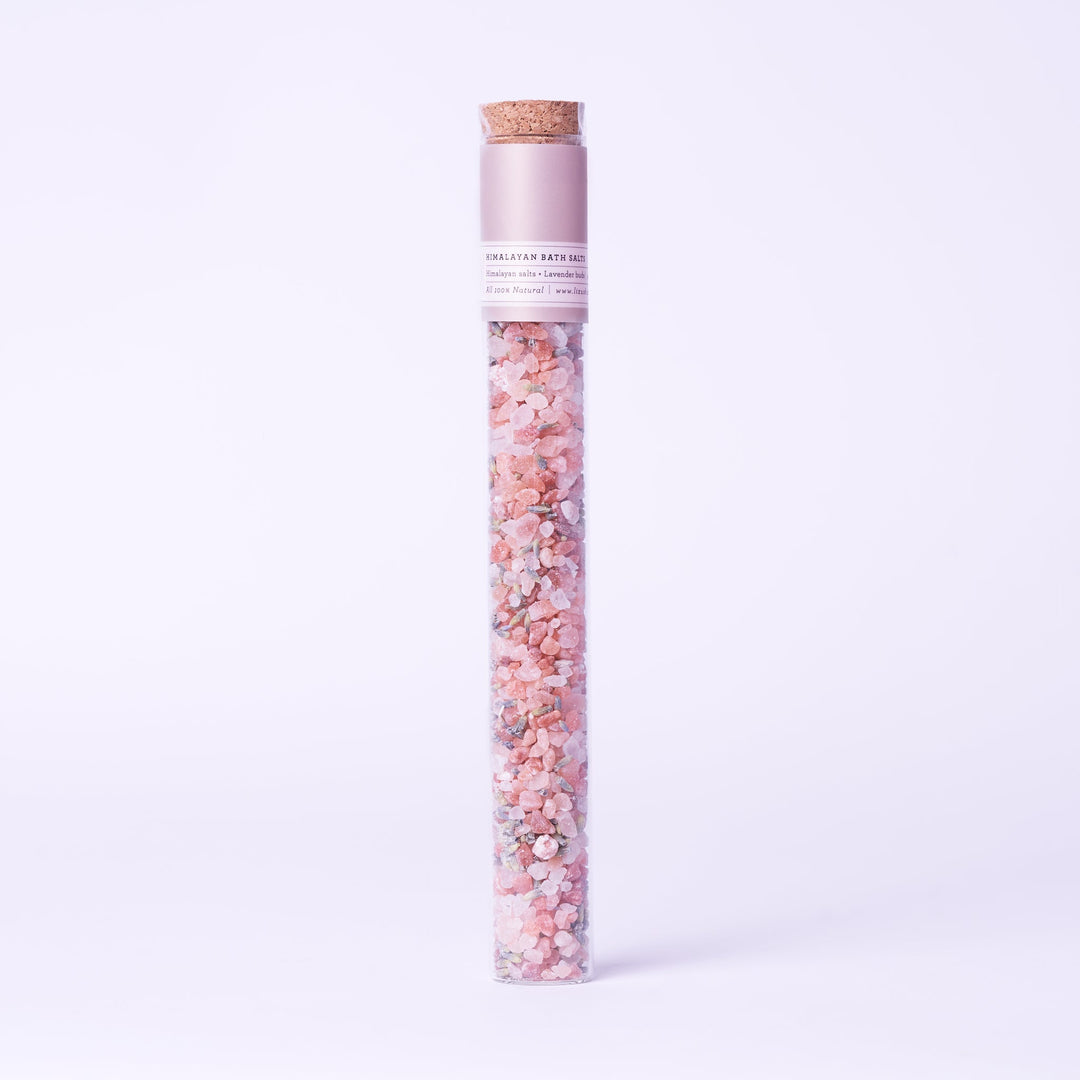 Natural Bath Salts Gift set in 8 Glass Tubes, Luxurious Bath Experience- on Lucasgift