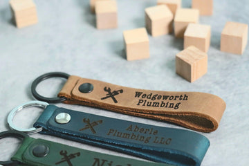 SLIM Business Owner Keychain, Personalized Plumber Keychain, Plumber Owner Gift, Plumber Christmas Gift- on Lucasgift