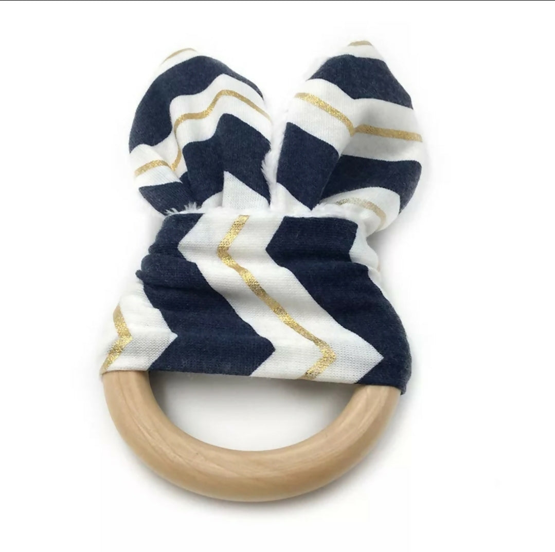 Sensory Teething Ring-Navy- on Lucasgift
