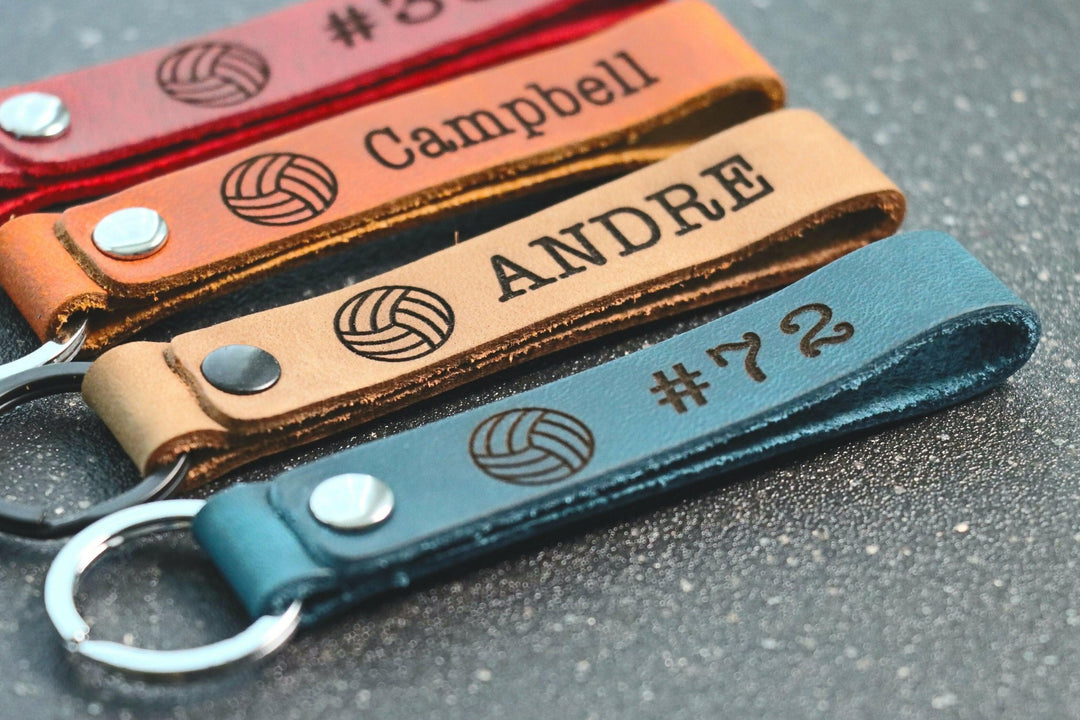 SLIM Volleyball Keychain, Volleyball Team Gifts, Volleyball Senior Night Gifts, Personalized Volleyball Gifts, Key Ring, End of Season, Volleyball Banquet- on Lucasgift