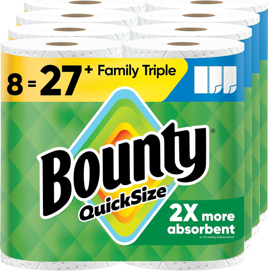 Bounty Quick-Size Paper Towel, 8 Mega Roll