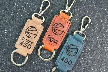 Personalized Basketball Keychain. Basketball Name Tag Keychain. Backpack Name Tag. Basketball Team Gift. Basketball Coach Gift.- on Lucasgift