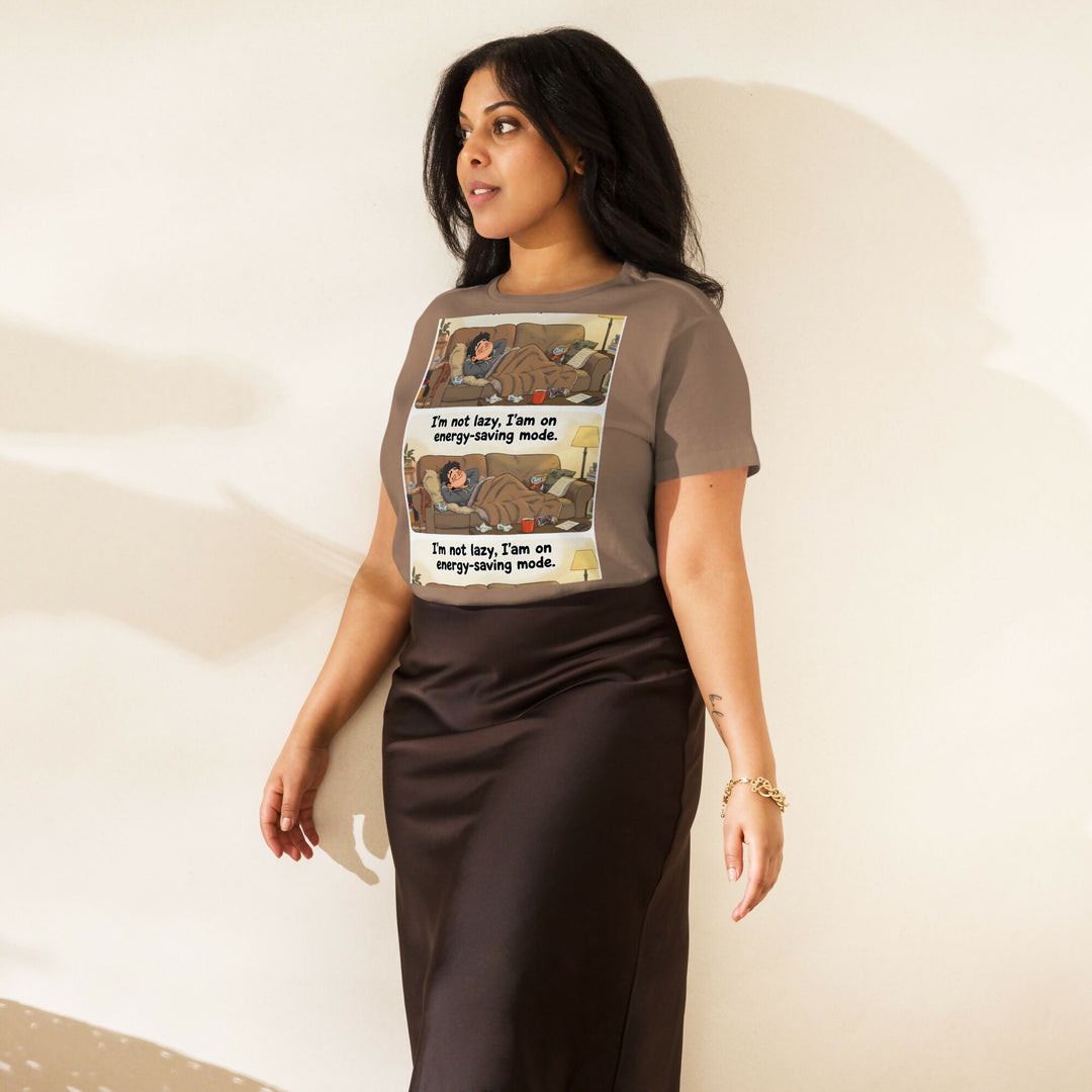 Energy-Saving Mode High-Waisted Tee- on Lucasgift