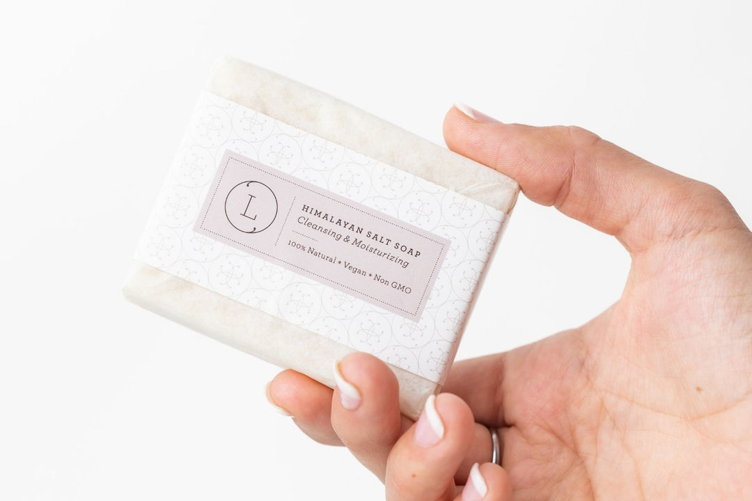 2x Himalayan Salt Soap Bar, Natural Unscented Soap, Vegan Handmade Soap- on Lucasgift