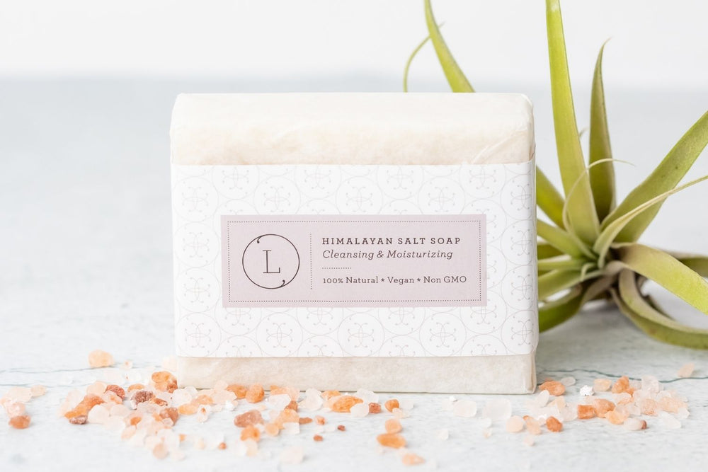 2x Himalayan Salt Soap Bar, Natural Unscented Soap, Vegan Handmade Soap- on Lucasgift