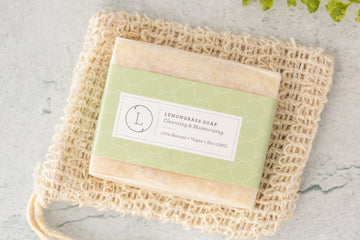 2 x Lemongrass Soap, Handmade Body Soap Gift- on Lucasgift