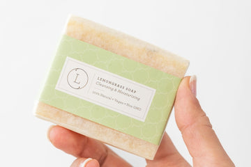 2 x Lemongrass Soap, Handmade Body Soap Gift- on Lucasgift