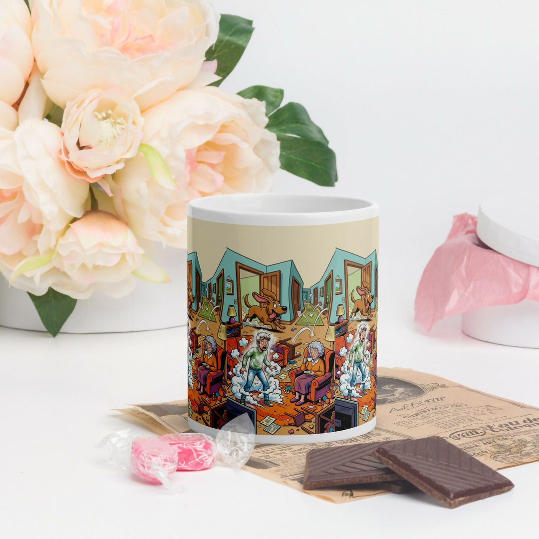 Grandma’s Calm in the Chaos – A Mug Full of Family Laughter