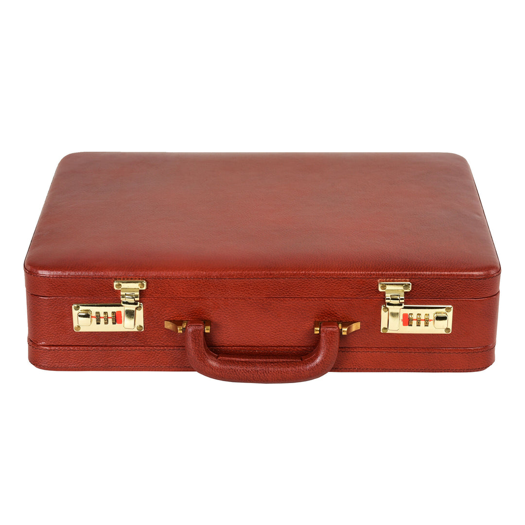 Expandable Leather Briefcase for Mens Leather Attache Handbag for Doctors Business Handbag Black Leather Briefcase Office Briefcase- on Lucasgift