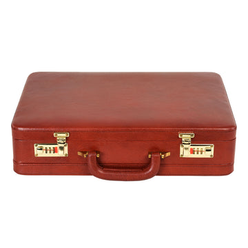 Expandable Leather Briefcase for Mens Leather Attache Handbag for Doctors Business Handbag Black Leather Briefcase Office Briefcase- on Lucasgift