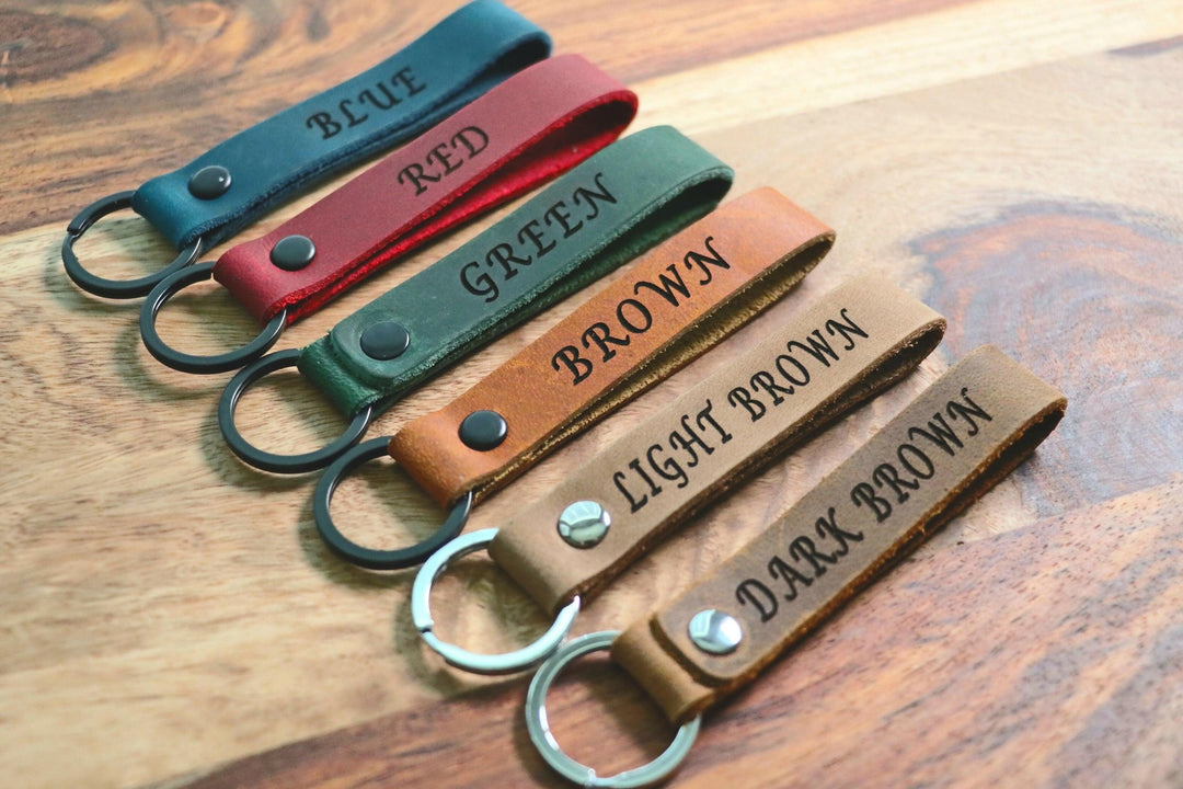 SLIM Lacrosse Keychain, Personalized Sports Keychain, Team Gifts, Player Gifts, Lacrosse Gift, LEATHER KEYCHAIN- on Lucasgift