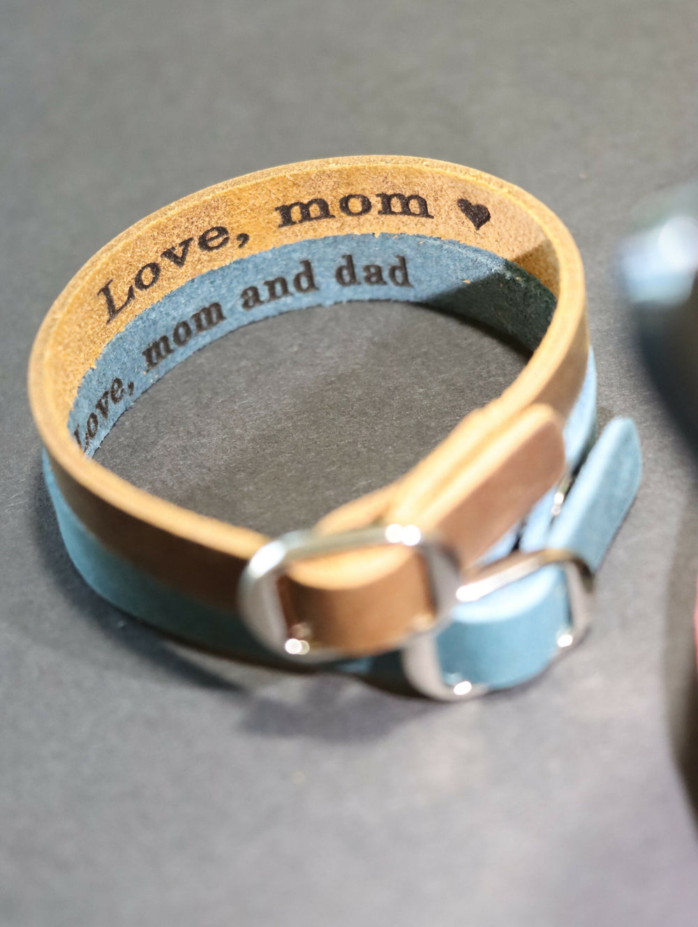 Personalized Leather Bracelet - Custom Wristbands, Engraved Cuff Bracelet, Custom leather bracelet for men, Cool Gifts for Husband, To My Man Bracelet, Personalized Gifts for Women- on Lucasgift