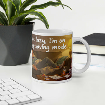 Energy-Saving Mode Moments – Cozy Humor Mug- on Lucasgift