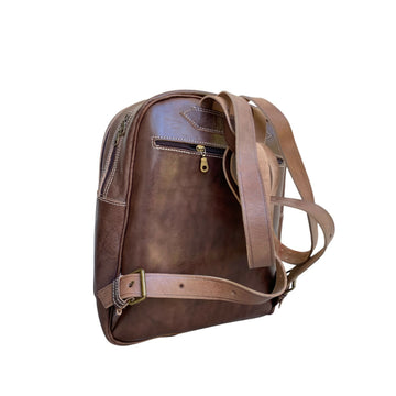 Genuine Leather Backpack Handmade Moroccan Craftsmanship Vintage Professional Style- on Lucasgift