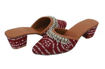 heel Jutti: Handmade Punjabi Khussa Shoes- on Lucasgift