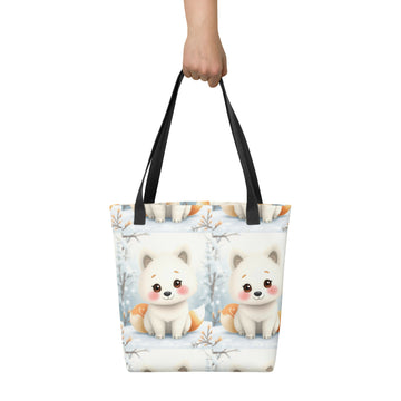 Carrying Winter Dreams – Fox Pup Tote- on Lucasgift