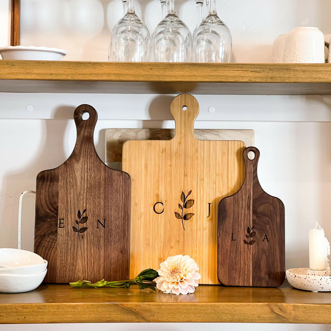 Personalized Cutting Board: Custom Wedding, Engagement, Bridal Shower, Housewarming Gift & Christmas Gift | Engraved Charcuterie Board- on Lucasgift