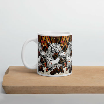White Tiger Agung – Bold 11oz Ceramic Mug- on Lucasgift