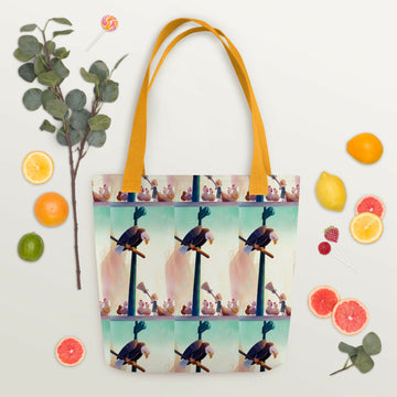 City Morning with an Eagle – Stylish Tote Bag- on Lucasgift